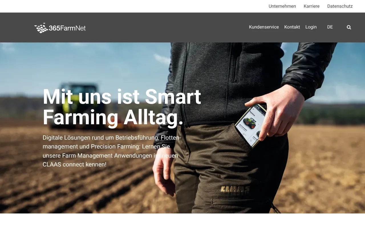 Screenshot von 365FarmNet