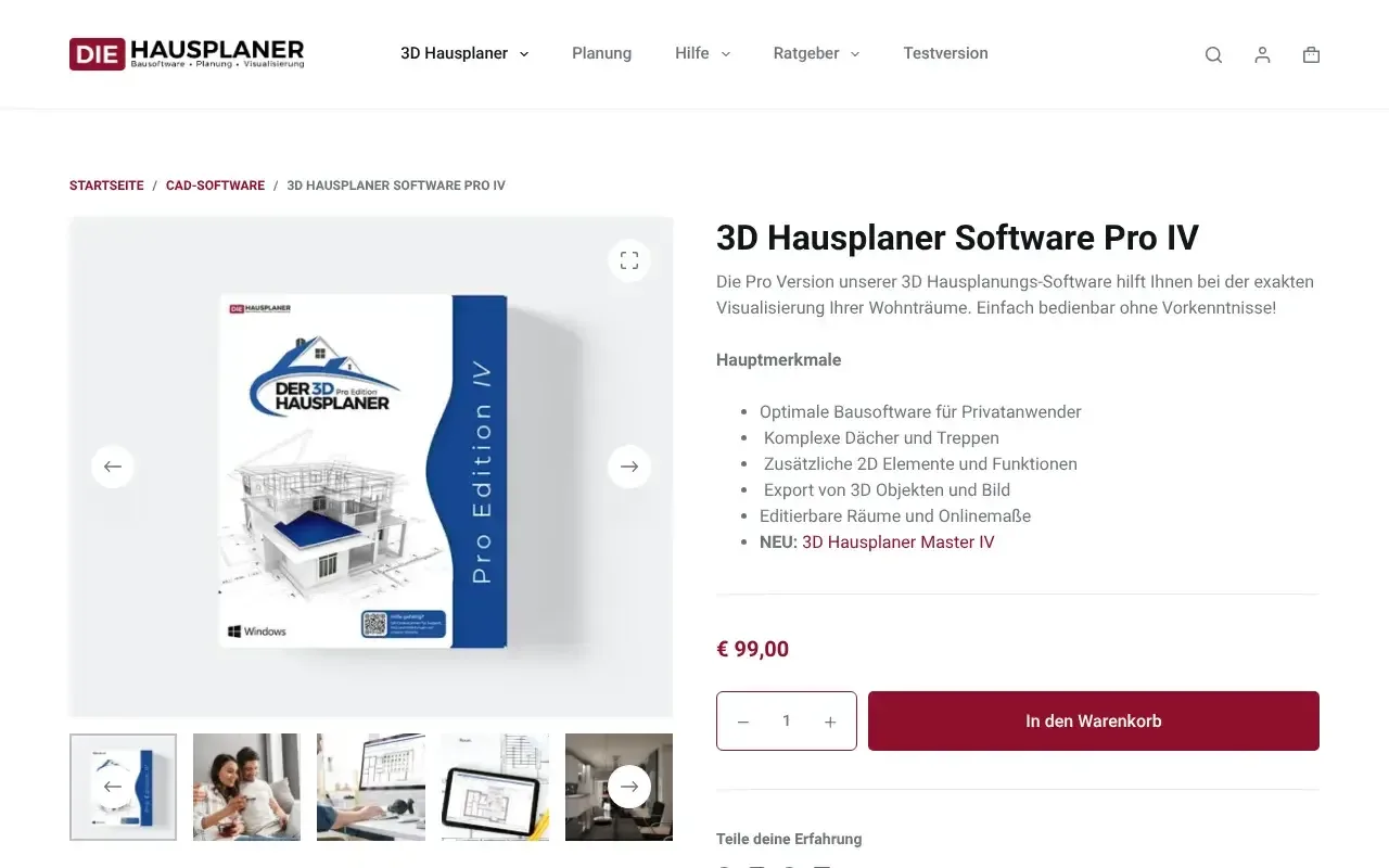 Screenshot von 3D Hausplaner Pro IV