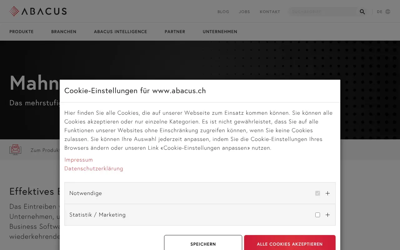 Screenshot von Abacus