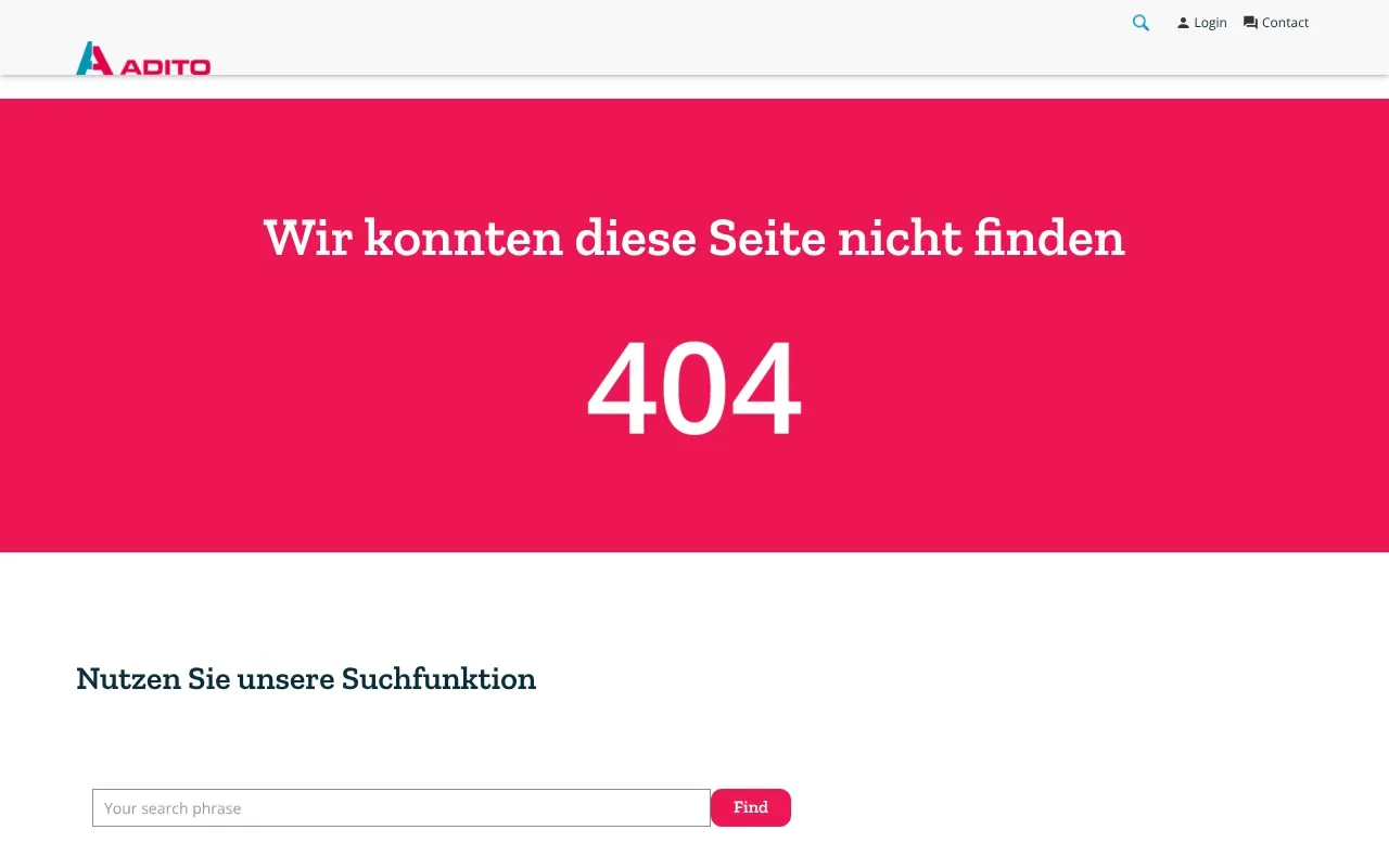 Screenshot von ADITO xRM