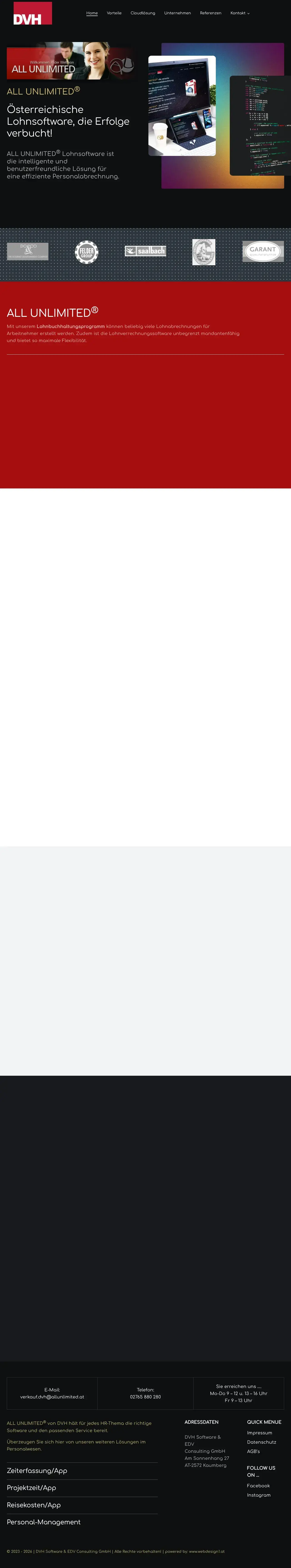 Vollständiger Screenshot von ALL UNLIMITED