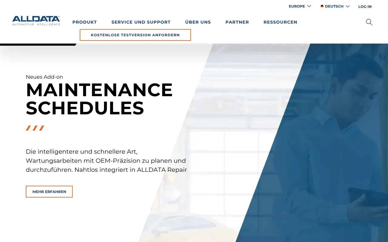 Screenshot von ALLDATA
