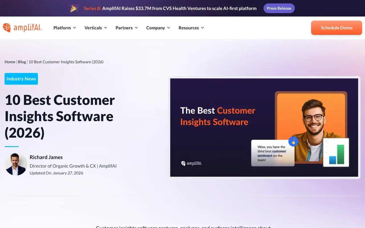 Screenshot von AmplifAI