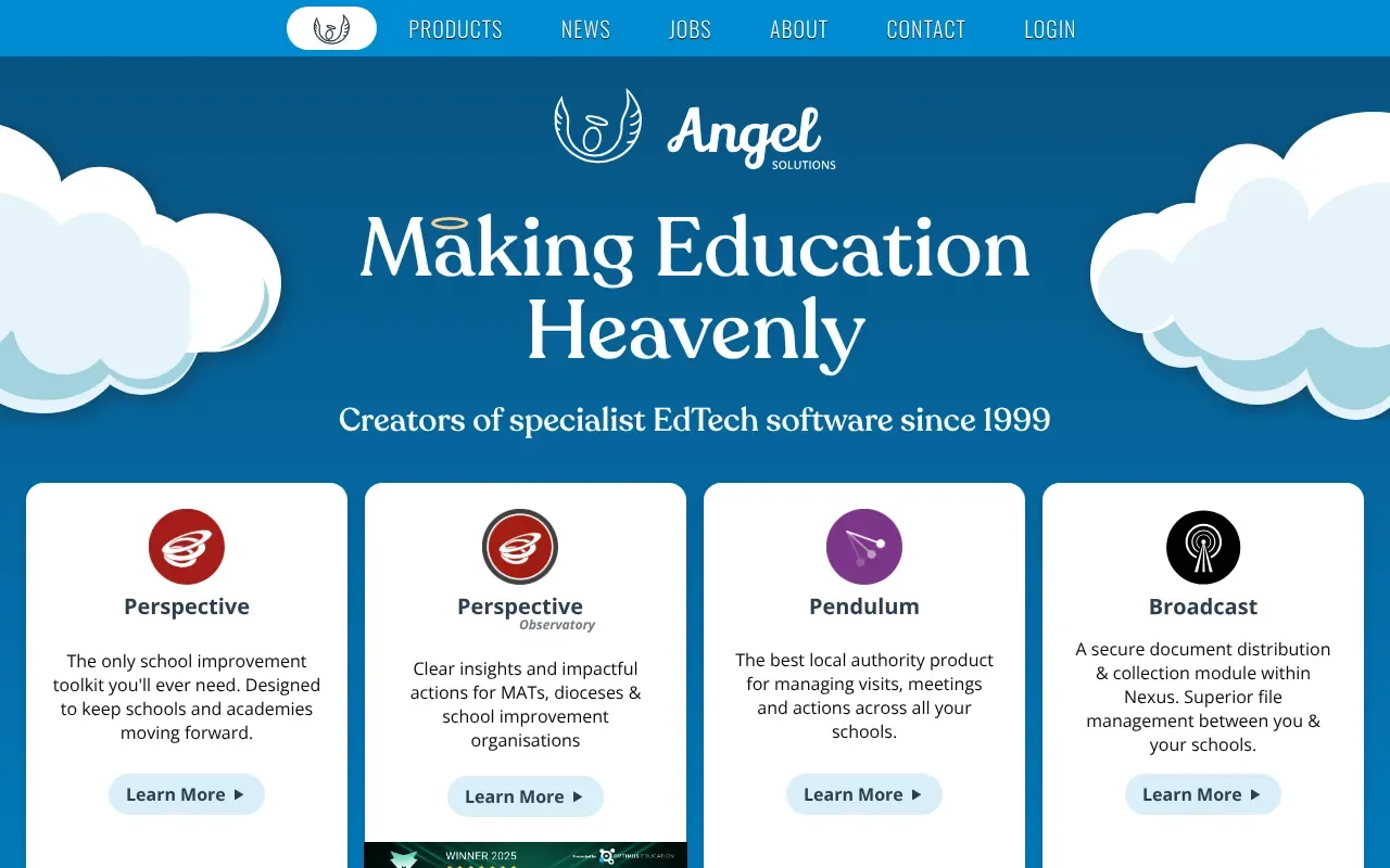 Screenshot von Angel Solutions