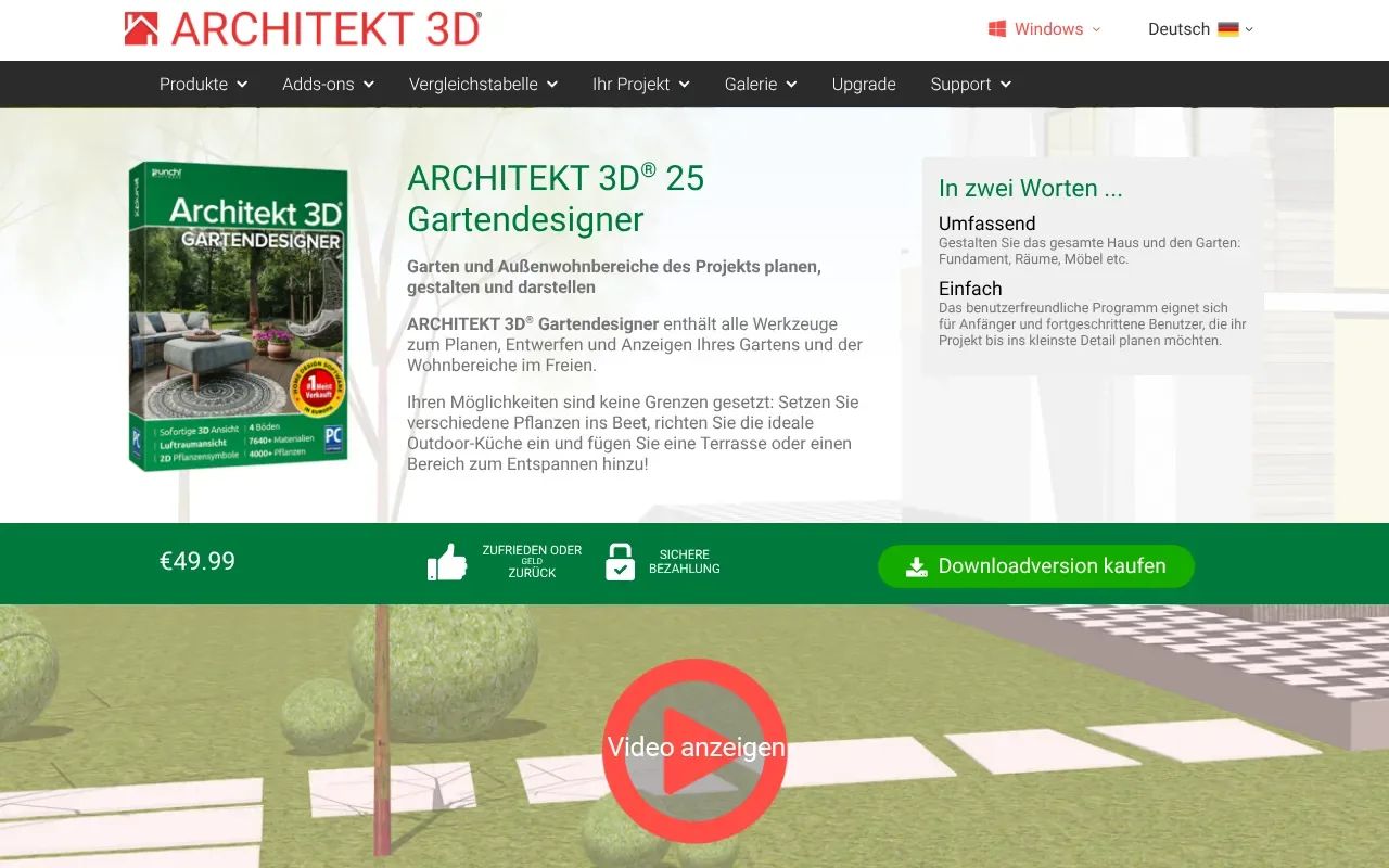 ARCHITEKT 3D Gartendesigner