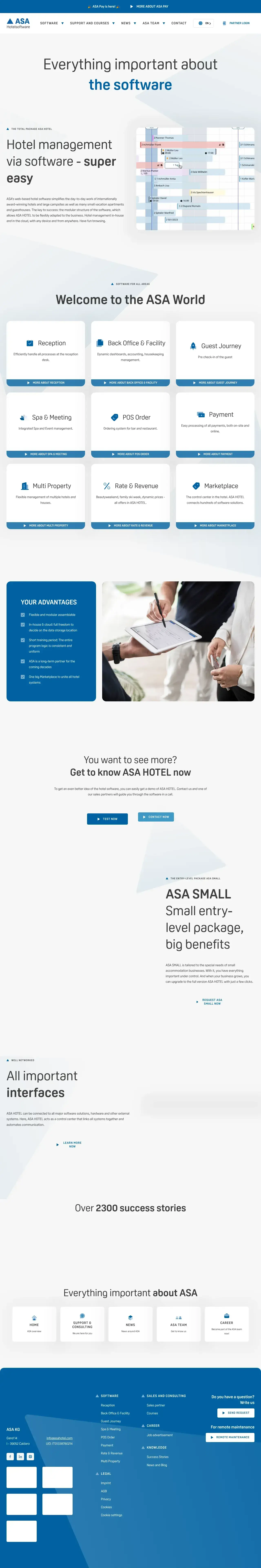 Vollständiger Screenshot von ASA HOTEL