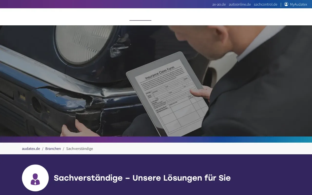 Screenshot von Audatex