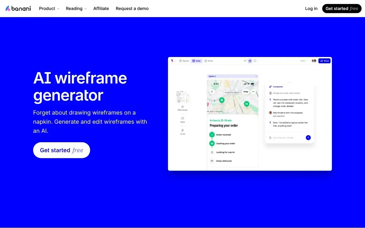 Banani AI Wireframe Generator