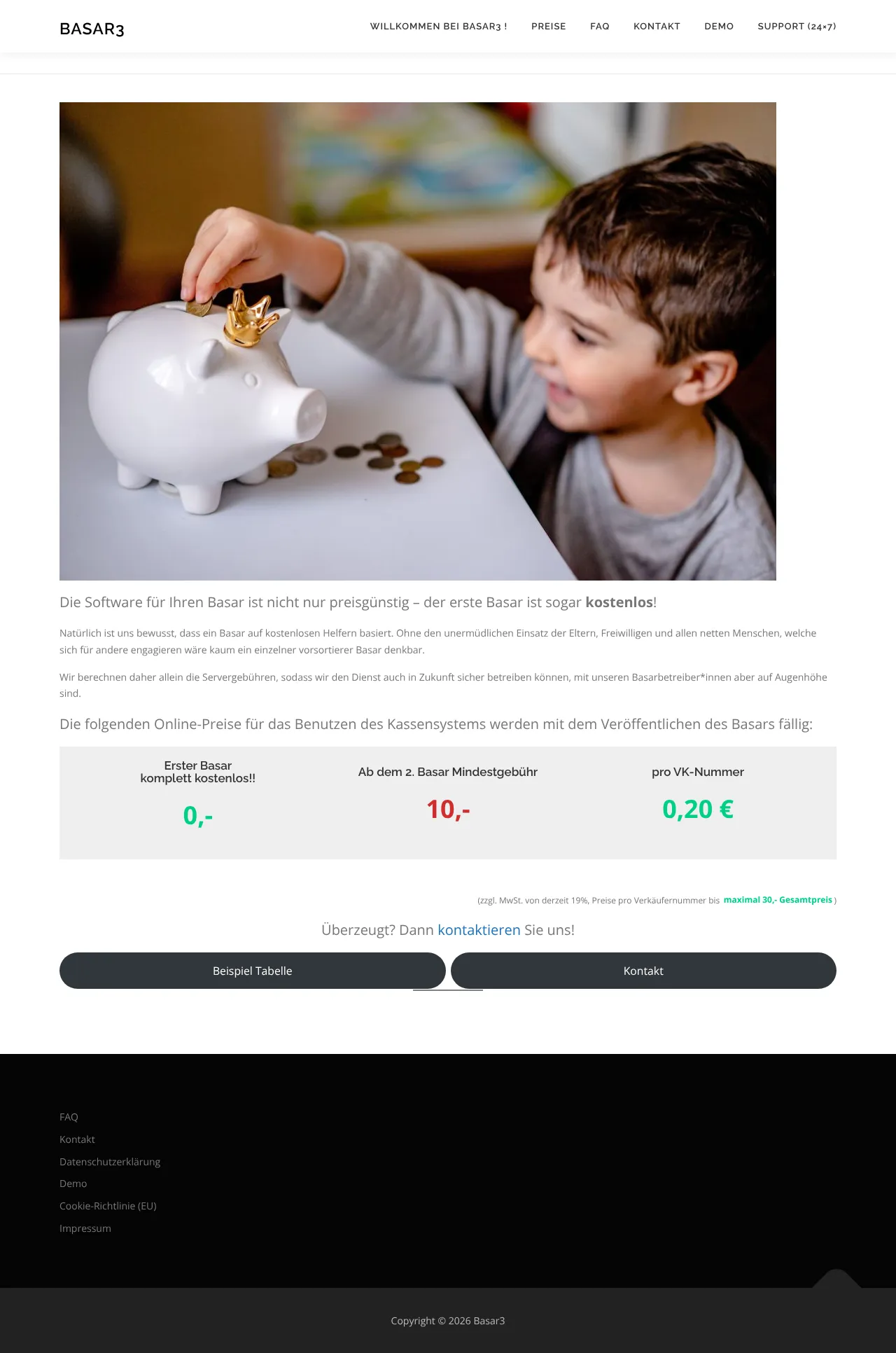 Vollständiger Screenshot von Basar3