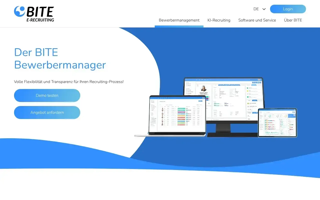Screenshot von BITE Bewerbermanager