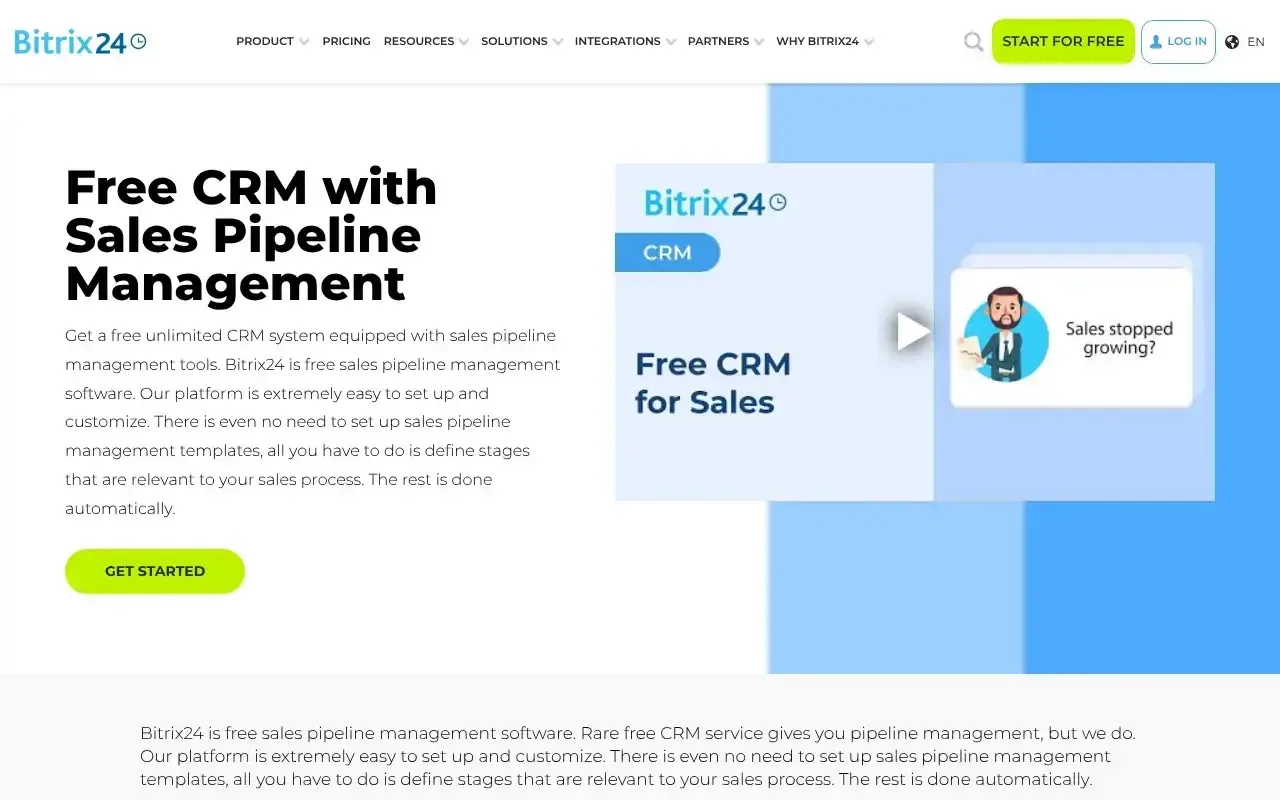 Screenshot von Bitrix24