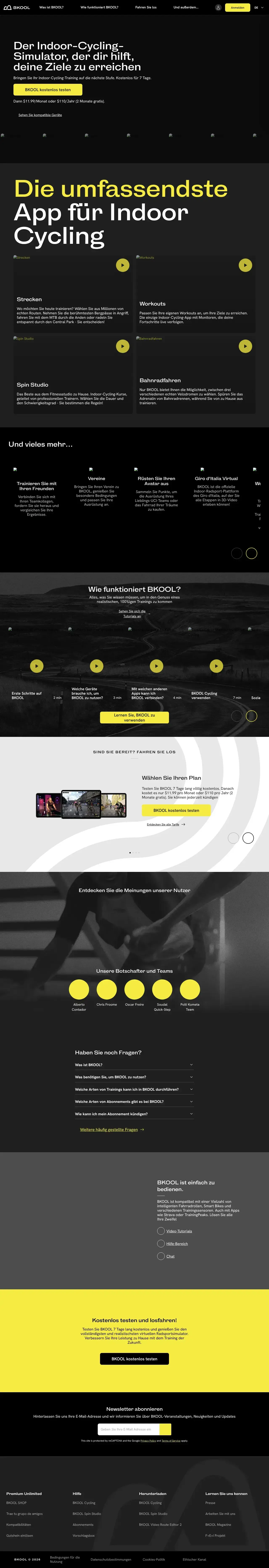 Vollständiger Screenshot von BKOOL