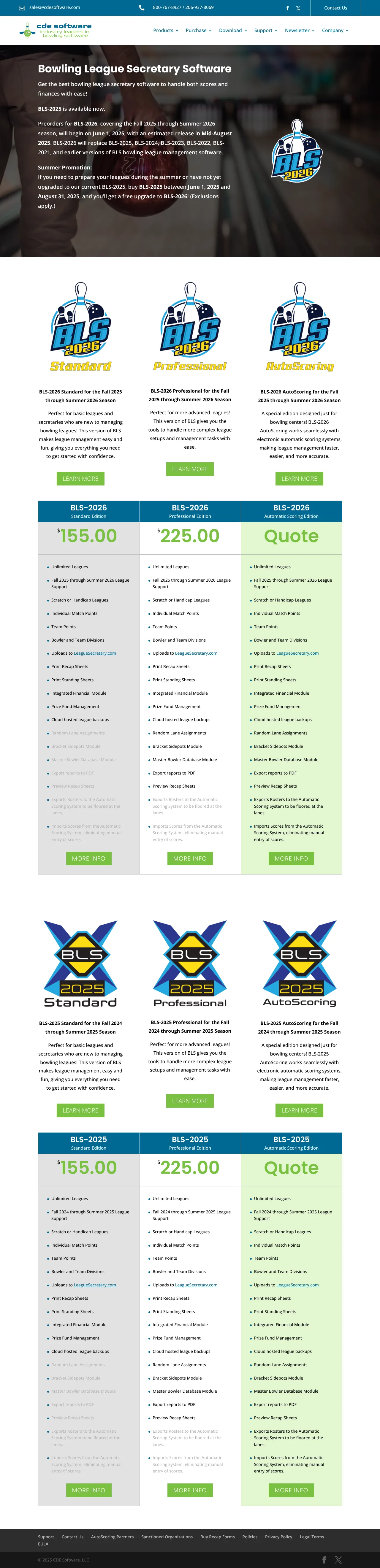 BLS (Bowling League Secretary)