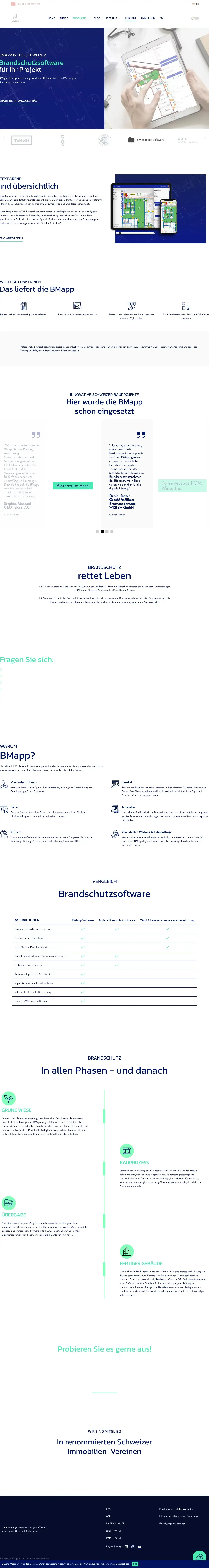 Vollständiger Screenshot von BMapp