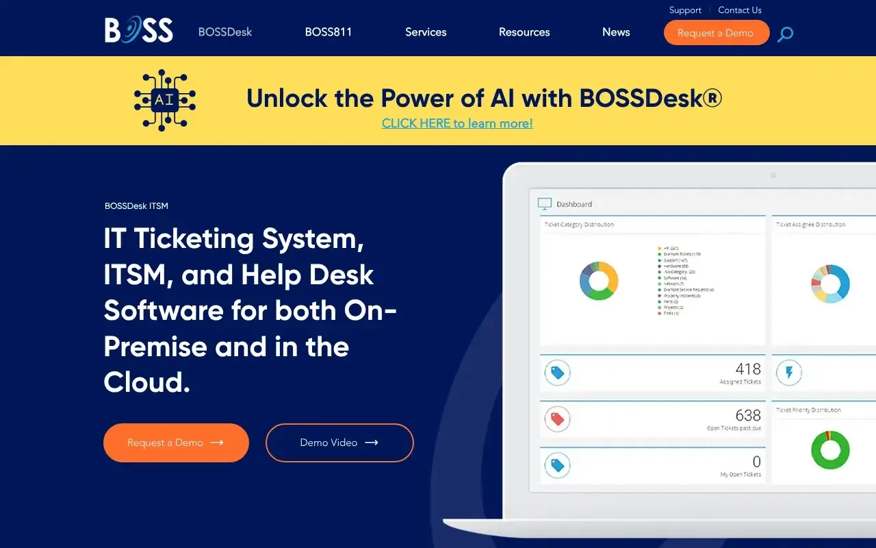 Screenshot von BOSSDesk