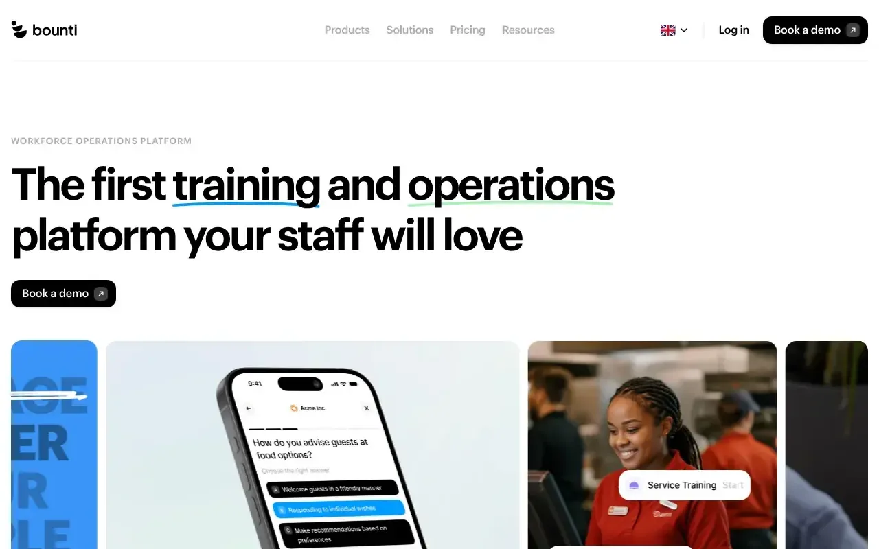 Screenshot von Bounti