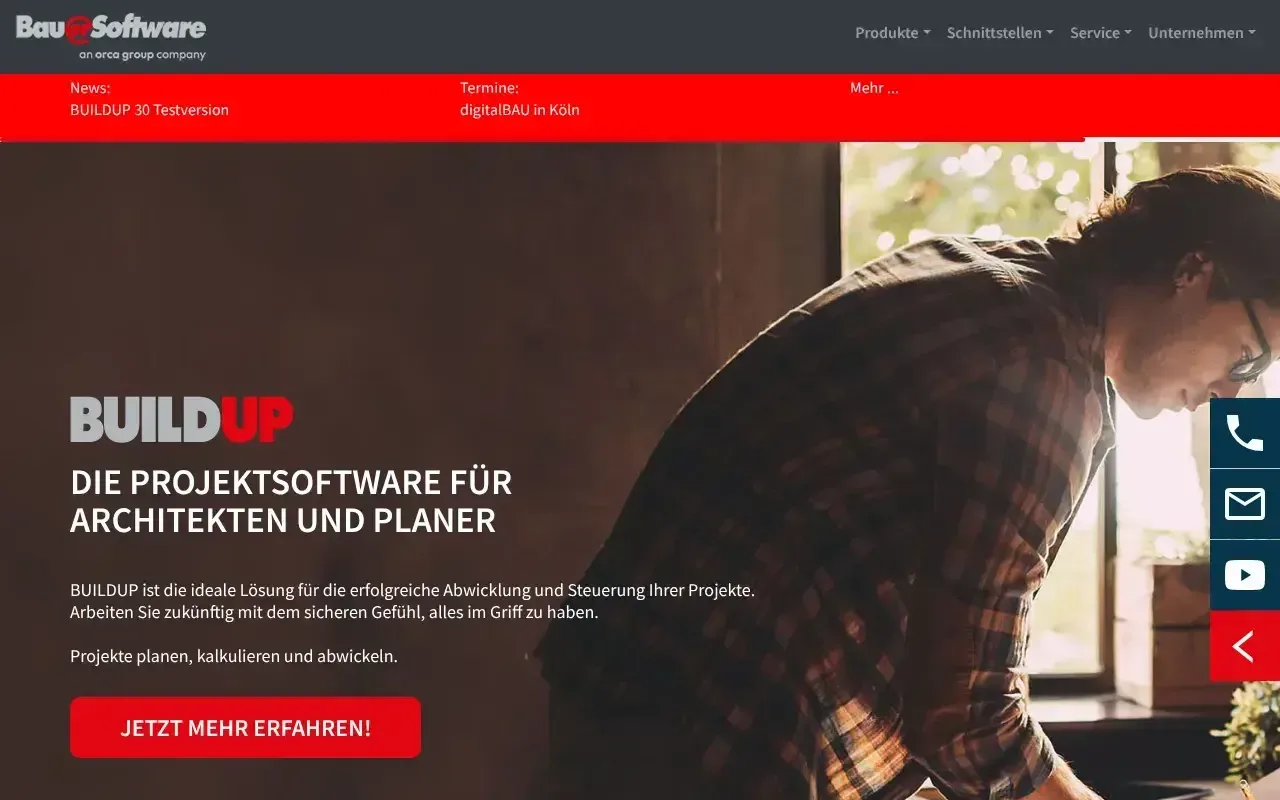 Screenshot von BUILDUP