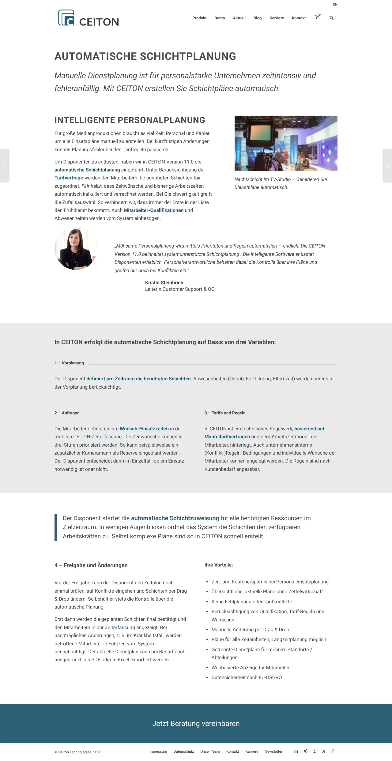 Vollständiger Screenshot von CEITON