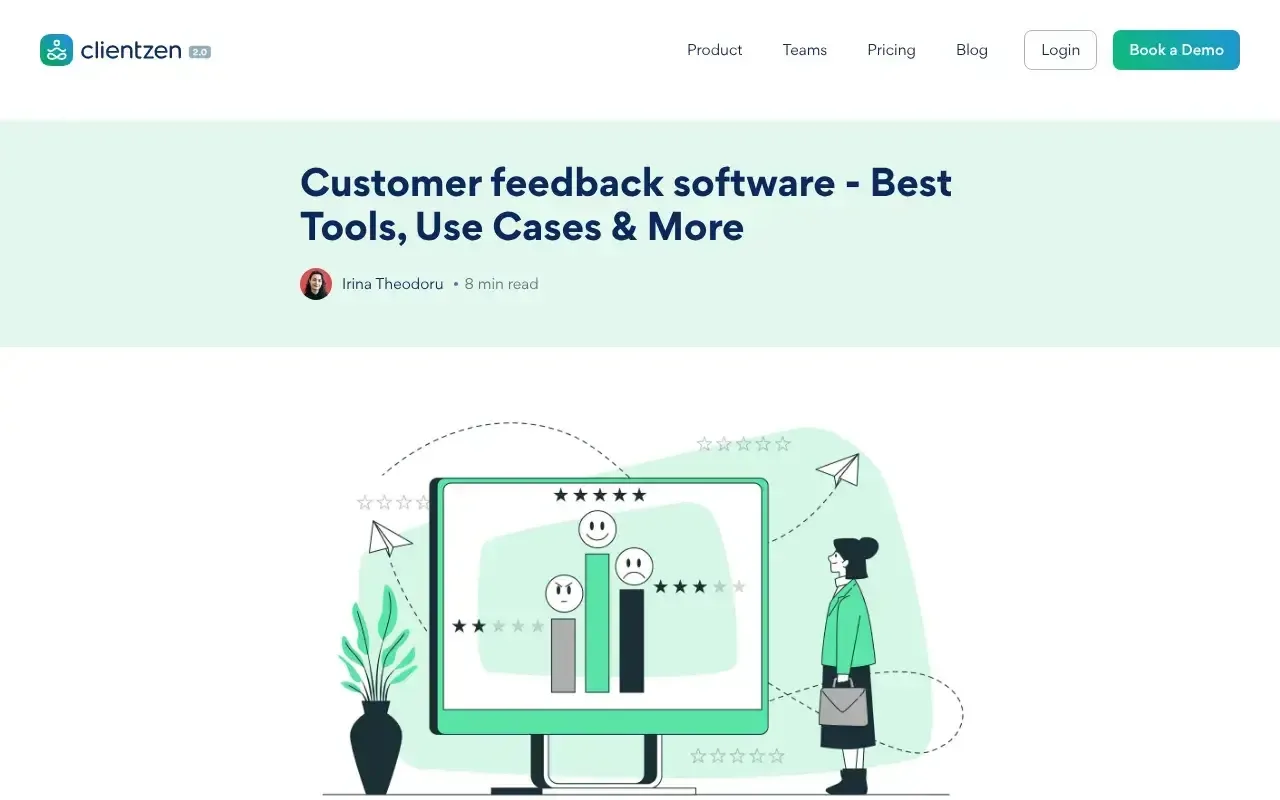 Screenshot von ClientZen