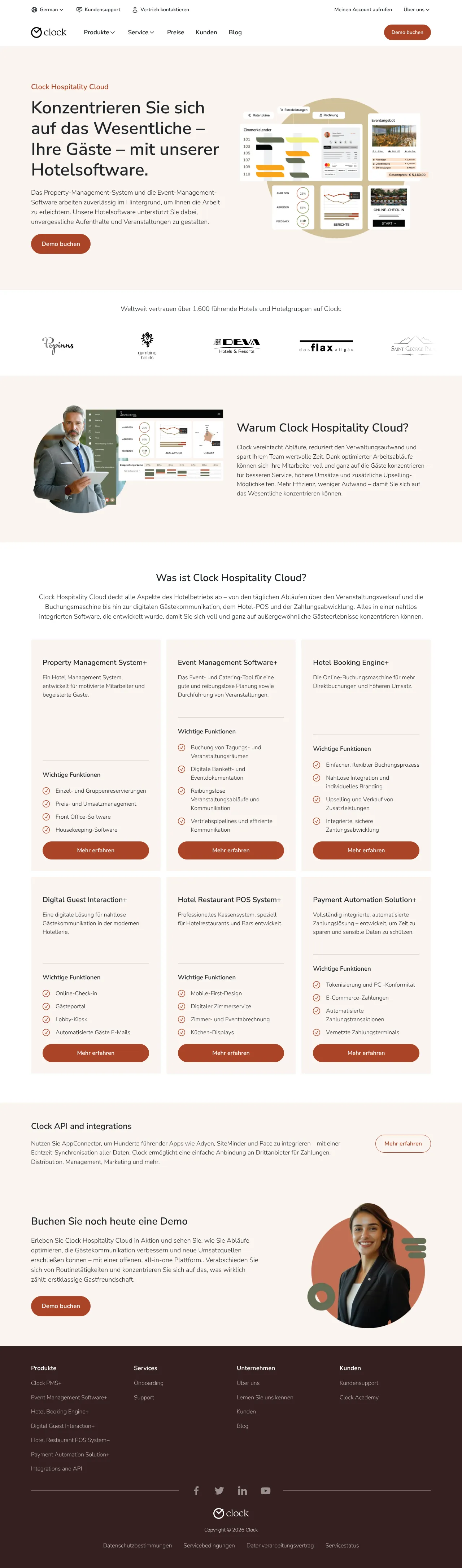 Clock Hospitality Cloud