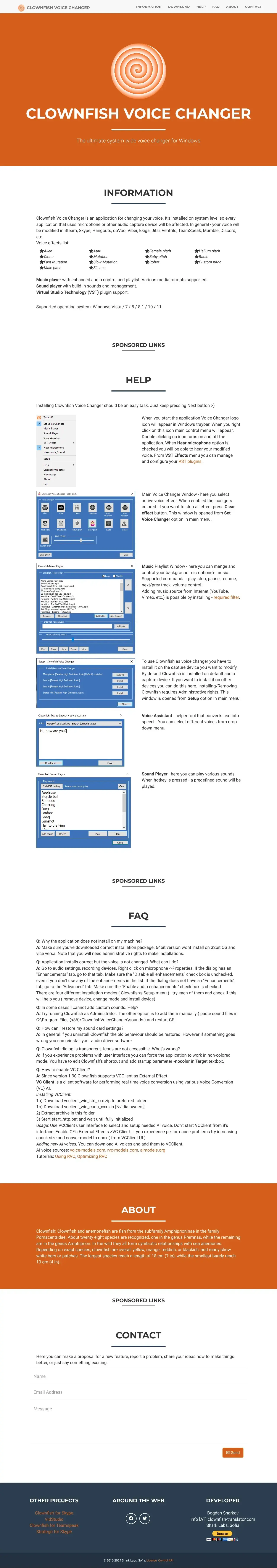 Clownfish Voice Changer