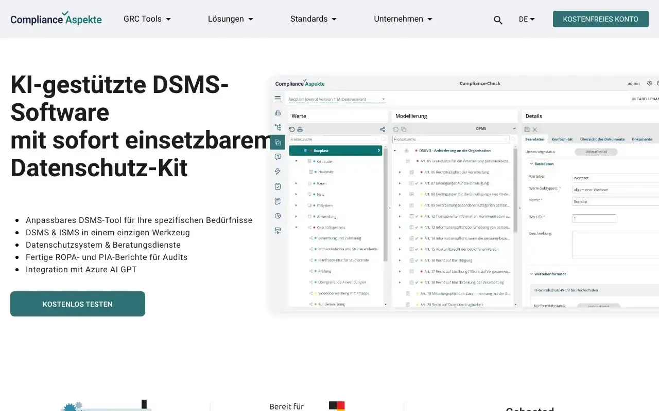 Compliance Aspekte DSMS