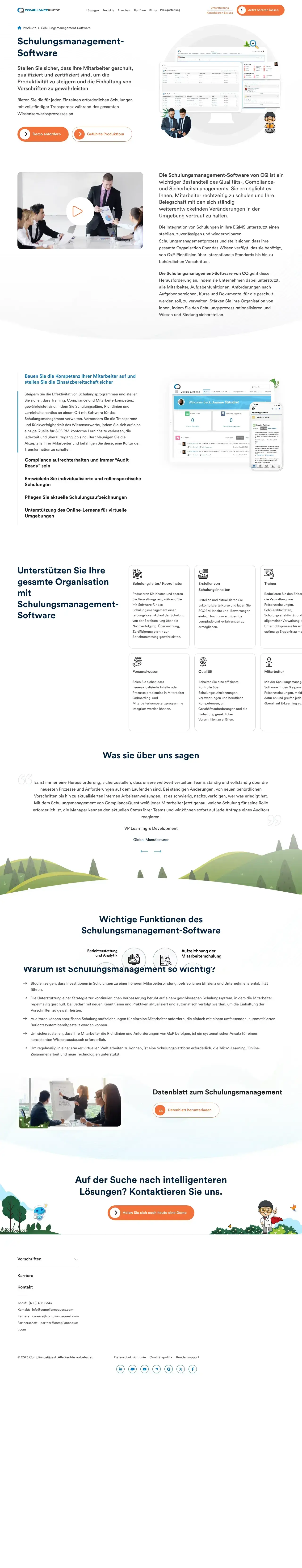 ComplianceQuest Schulungsmanagement-Software