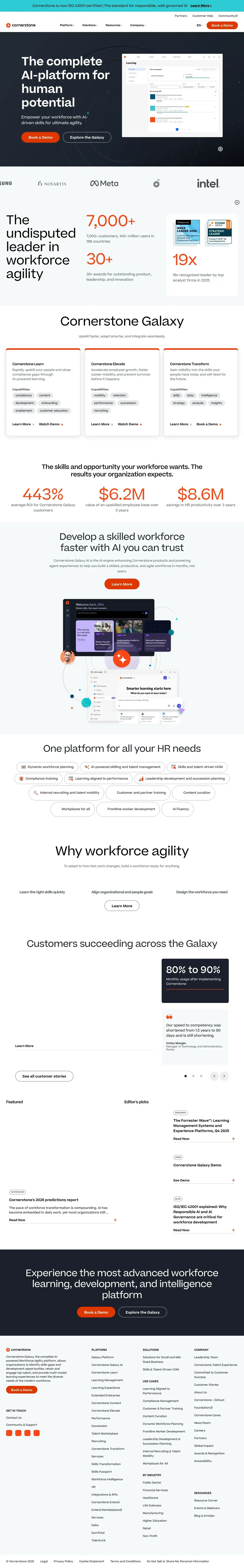 Vollständiger Screenshot von Cornerstone OnDemand