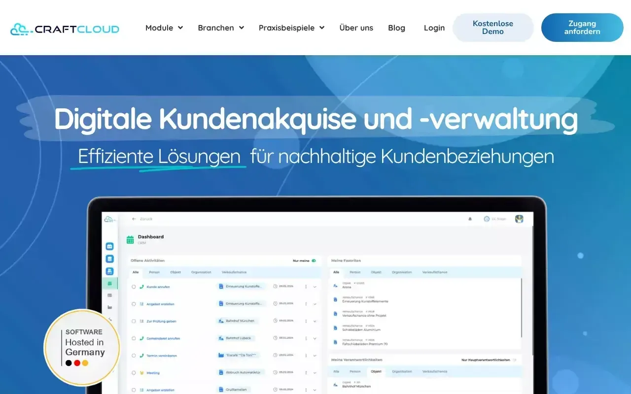 Screenshot von Craftcloud