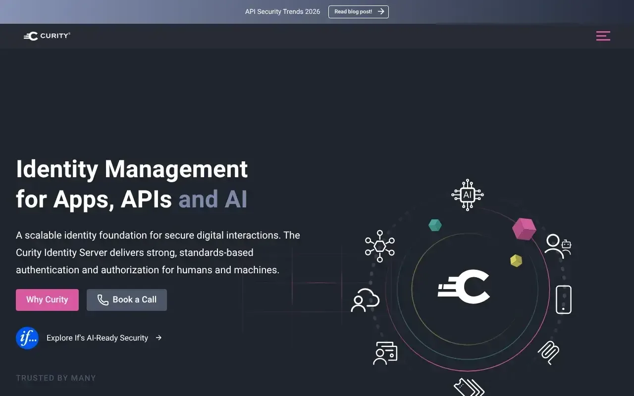 Screenshot von Curity Identity Server
