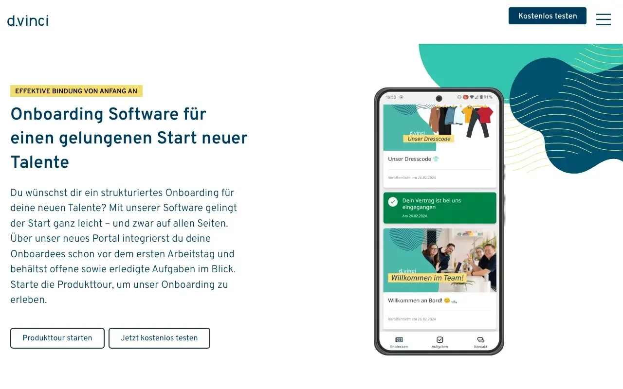 Screenshot von d.vinci