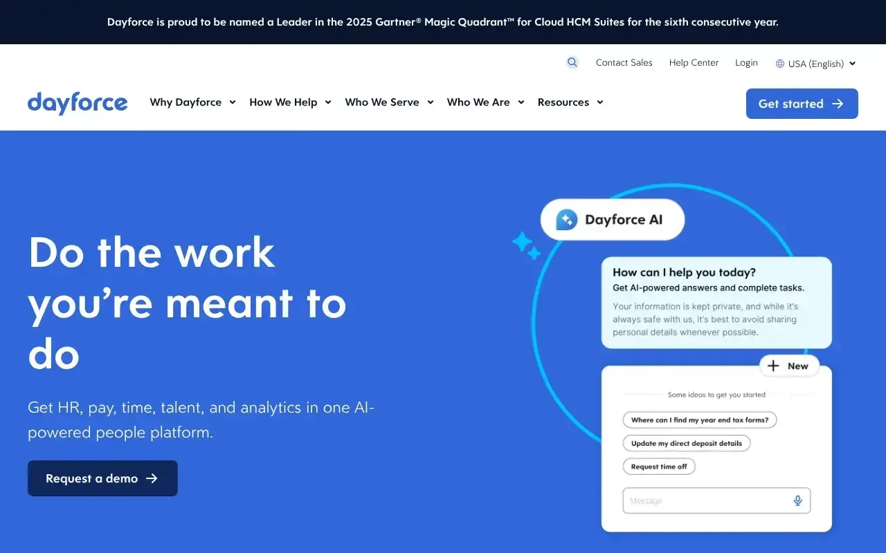 Screenshot von Dayforce