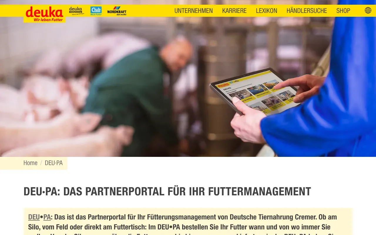 Screenshot von DEU·PA