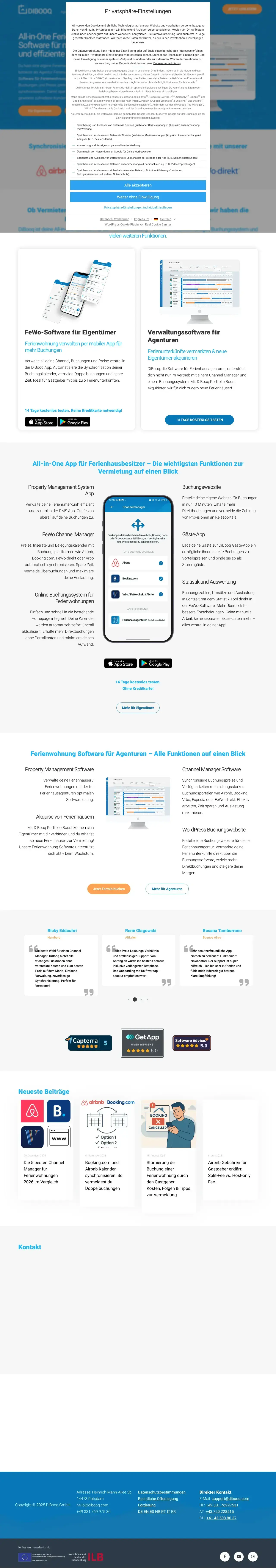 Vollständiger Screenshot von DiBooq