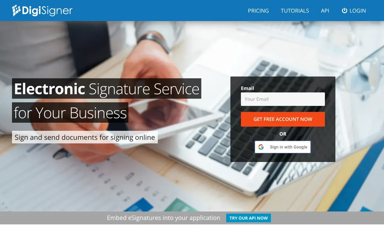Screenshot von DigiSigner
