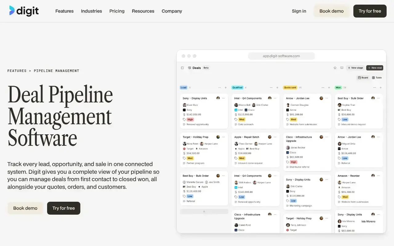 Screenshot von Digit