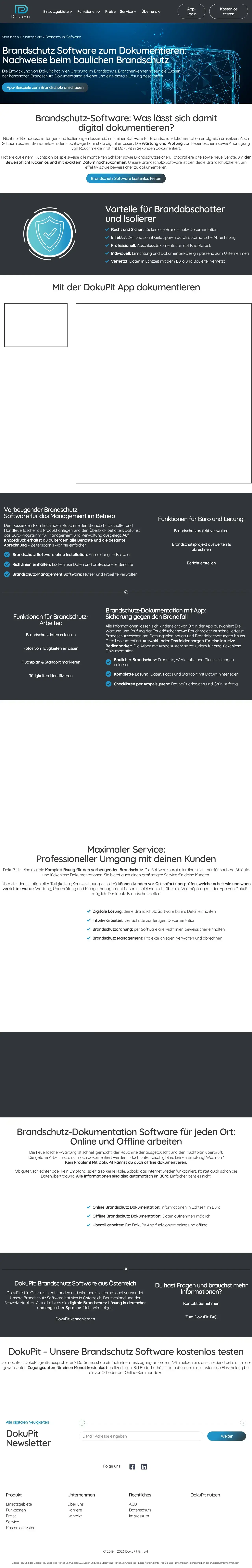 Vollständiger Screenshot von DokuPit