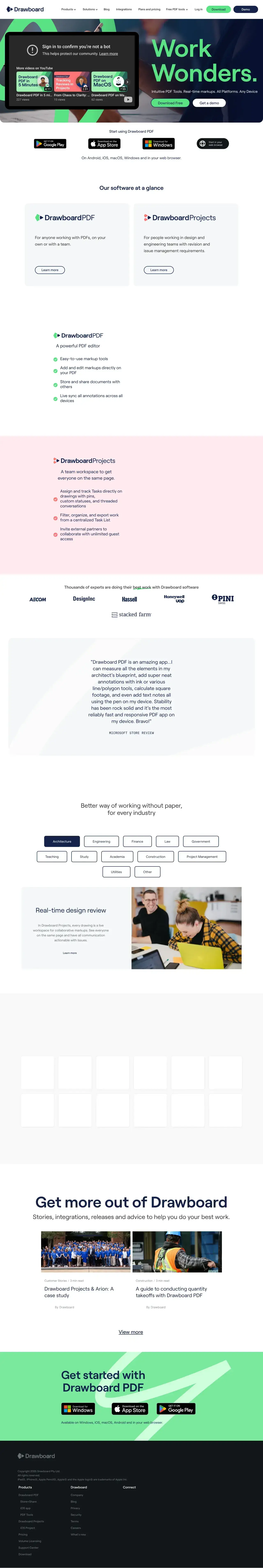 Vollständiger Screenshot von Drawboard