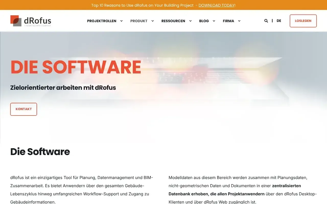 Screenshot von dRofus