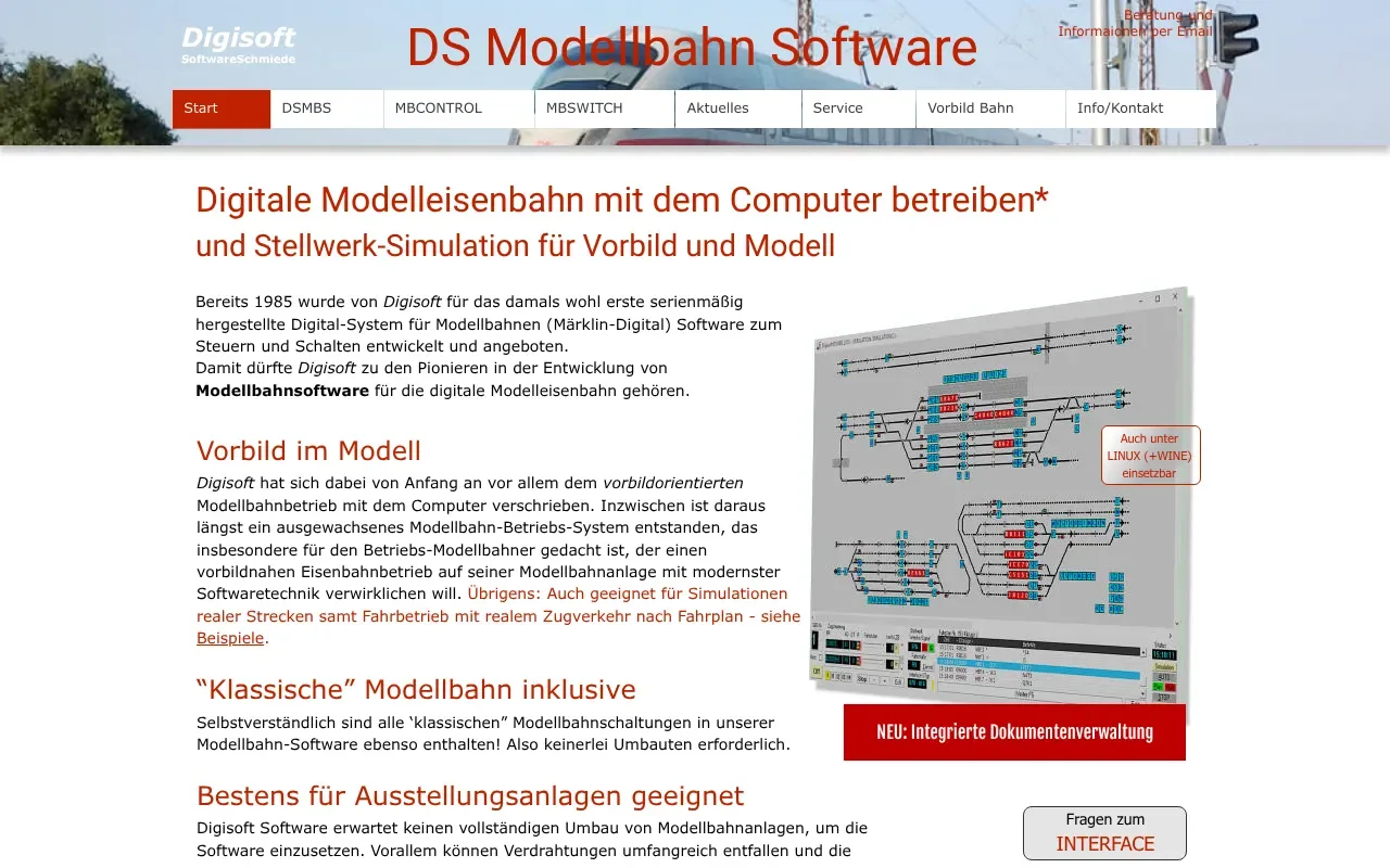Screenshot von DSMBS