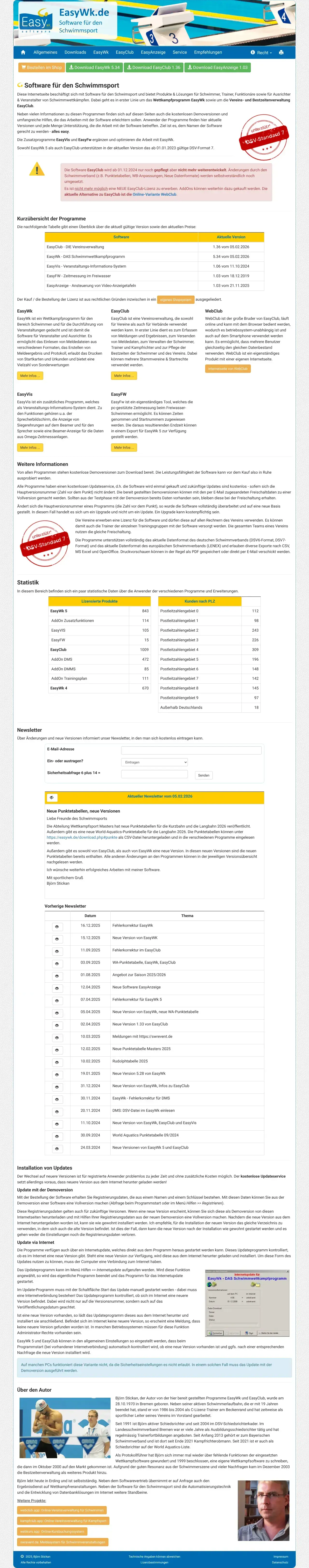 Vollständiger Screenshot von EasyWk