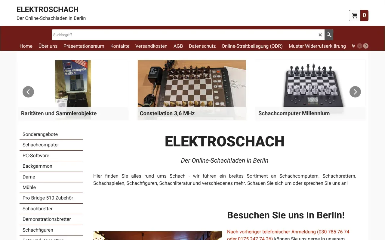 Screenshot von ELEKTROSCHACH