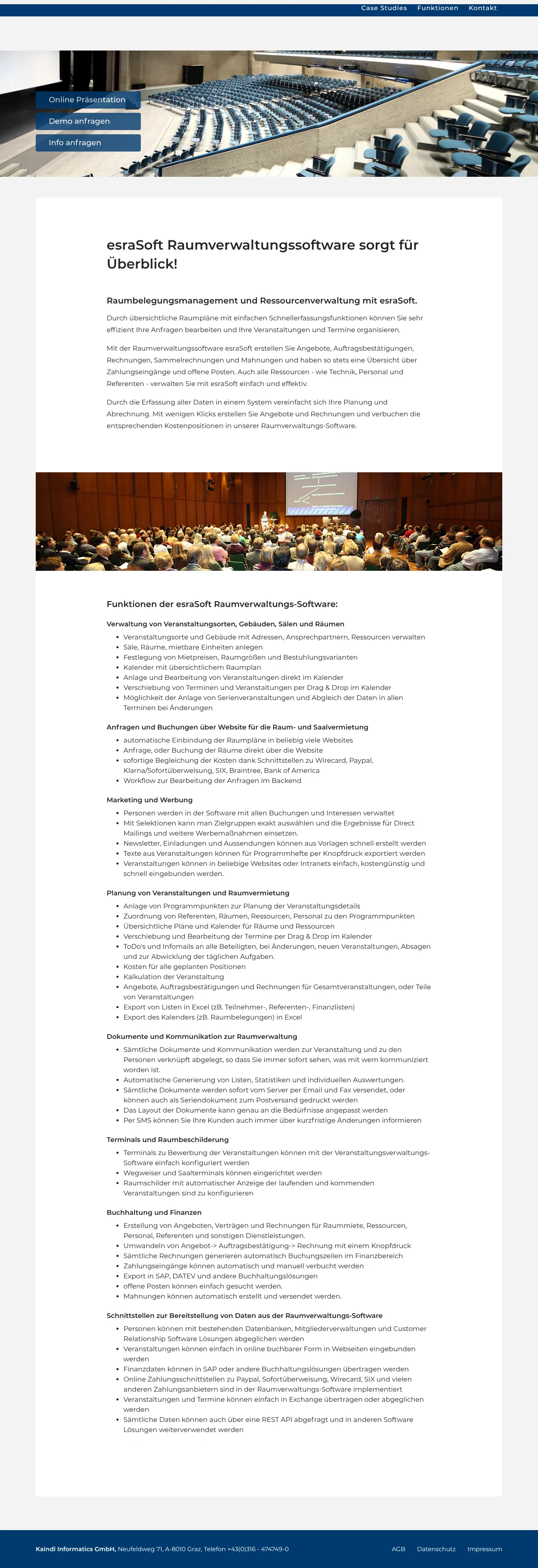 Vollständiger Screenshot von esraSoft