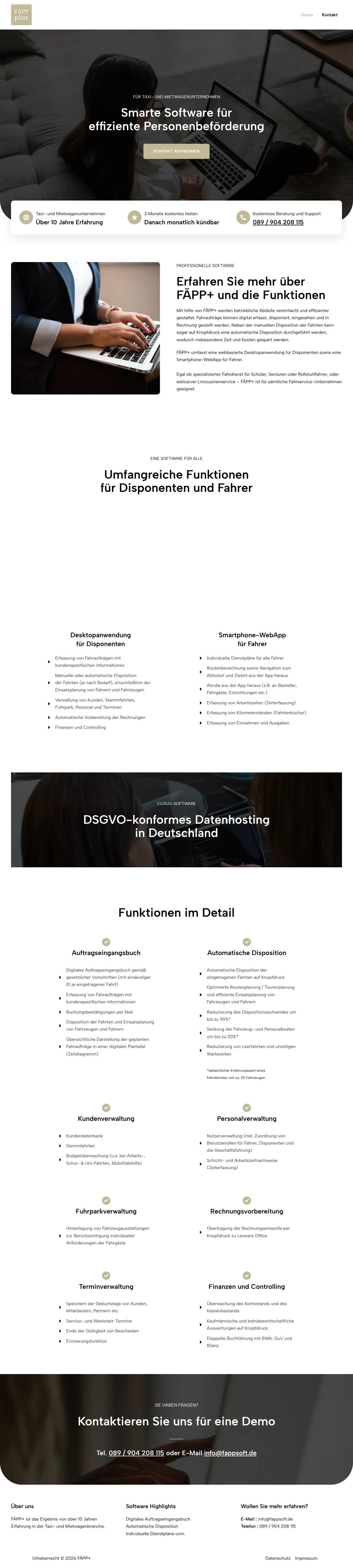 Vollständiger Screenshot von FÄPP+