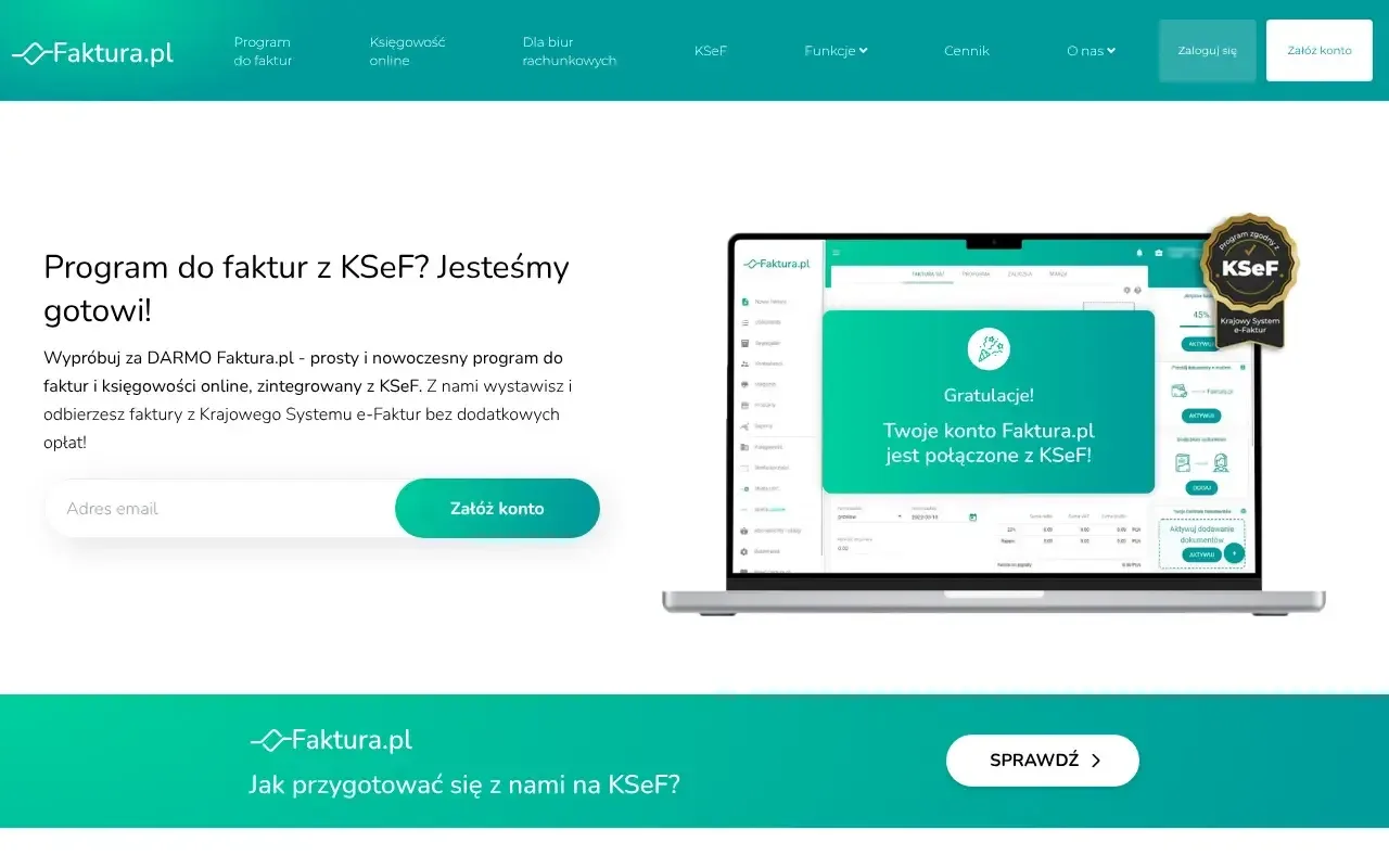 Screenshot von Faktura.pl