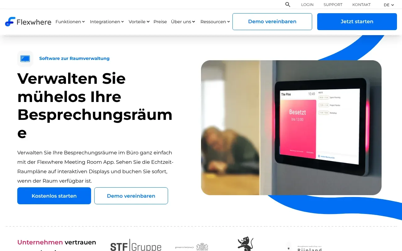 Screenshot von Flexwhere