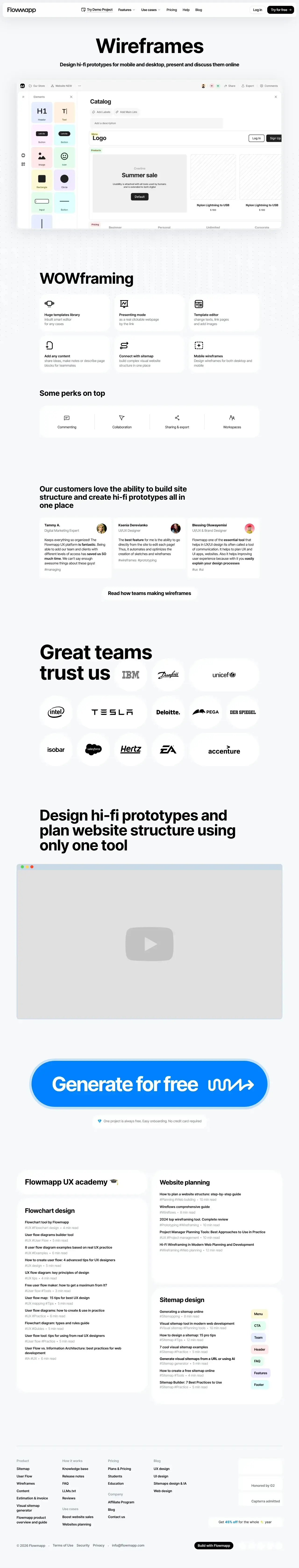 Vollständiger Screenshot von FlowMapp