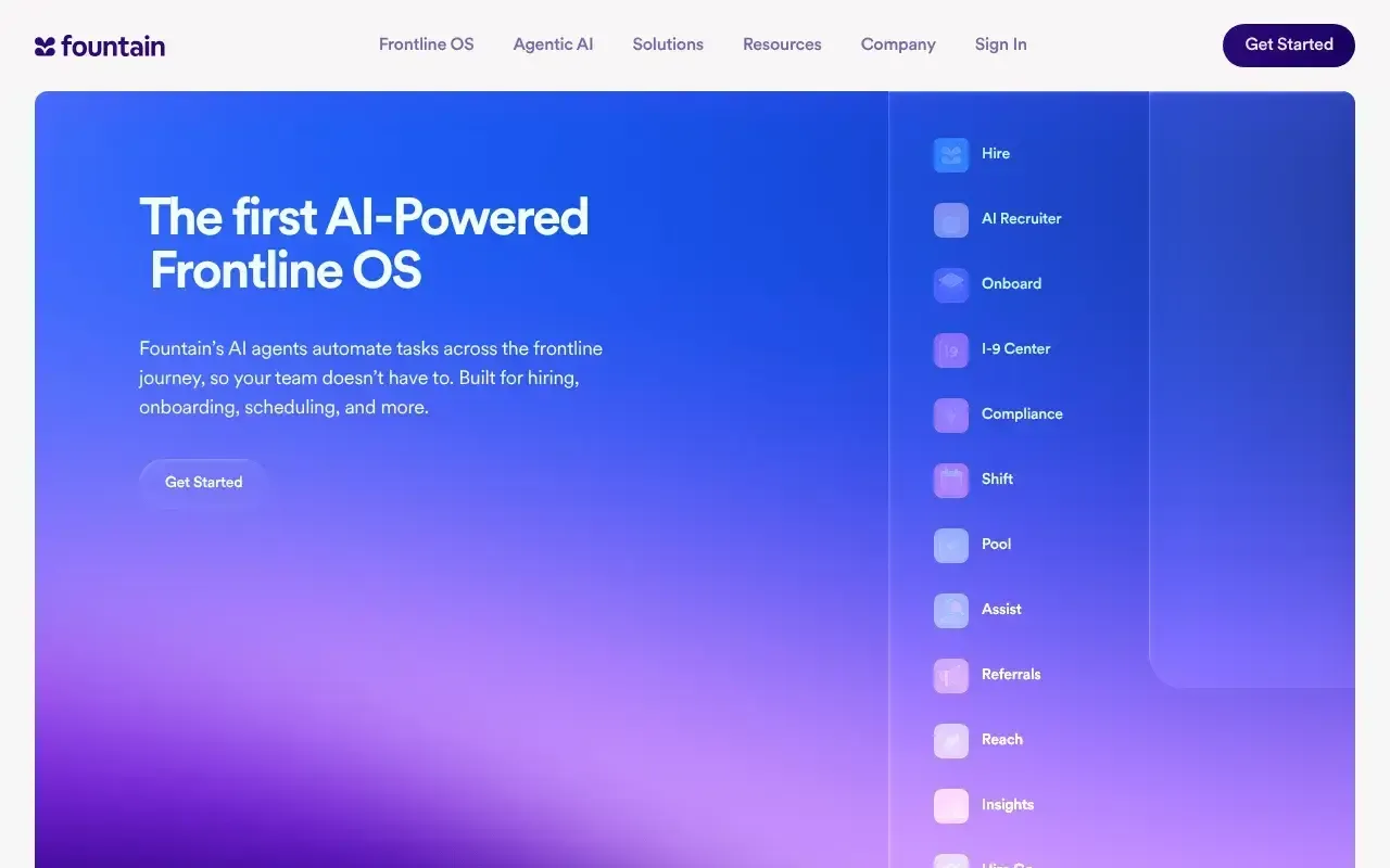 Screenshot von Fountain