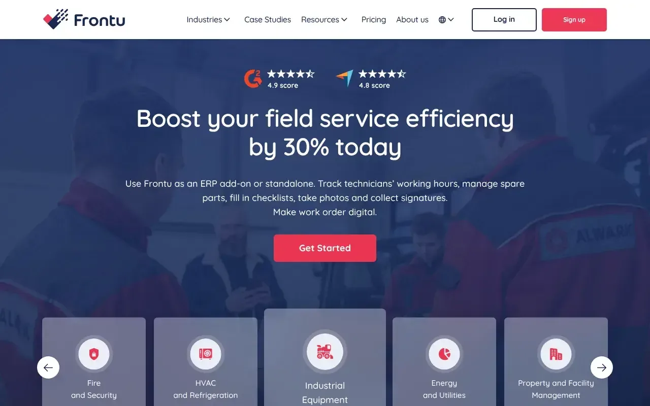 Screenshot von Frontu