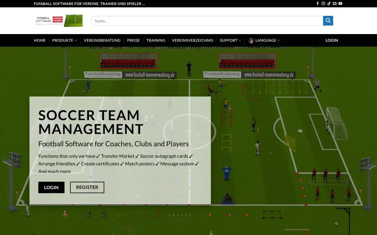 Fussball-Teamverwaltung